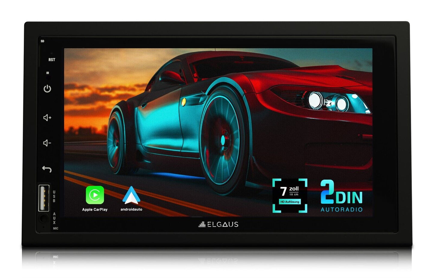 ELGAUS ES-A720 | universelles 2 DIN Android Autoradio | CarPlay | Android Auto